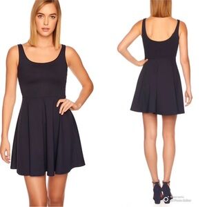 NWT Susana Monaco Midnight Navy Fit & Flare Skater Dress Small $178